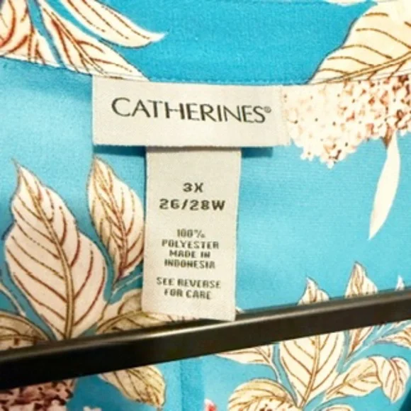 Catherines flowy floral button down blouse - Picture 4 of 4